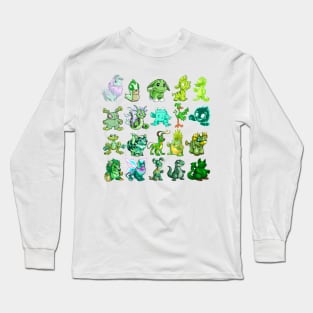 Green Neopets Rainbow Long Sleeve T-Shirt